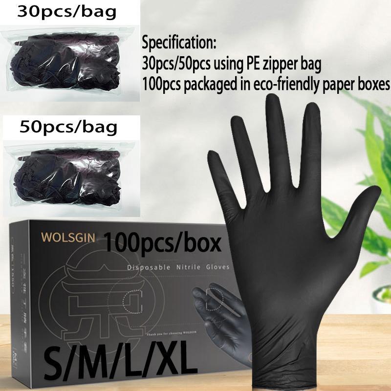 Rubber Cleaning Gloves, 30 50 100pcs Disposable Cleaning Gloves, Durable Household Cleaning Gloves, Suitable for Kitchen, Tattoo Cleaning, Hair Dyeing, Cleaning Supplies, 2024 Home Bundles