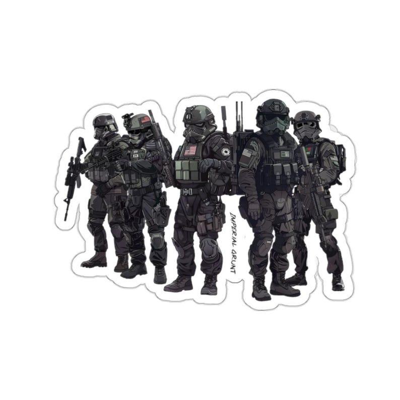 Imperial Special Tactics & Warfare Squad sticker, Helmet sticker, military sticker, Gun Sticker, Battle tribe sticker, Rendar art sticker, Matt Rendar, Battle tribe sticker