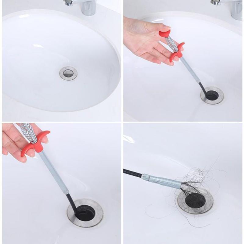 4-claw Pipe Cleaner, Manual Toilet Clog Remover, Toilet Cleaning Tool, Bathroom Gadgets