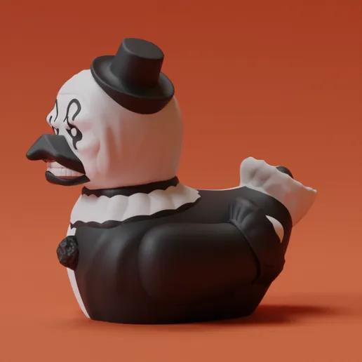 Art The Clown 3D Printed Duck - Jeep Duck Cruise Duck Dash Figurine