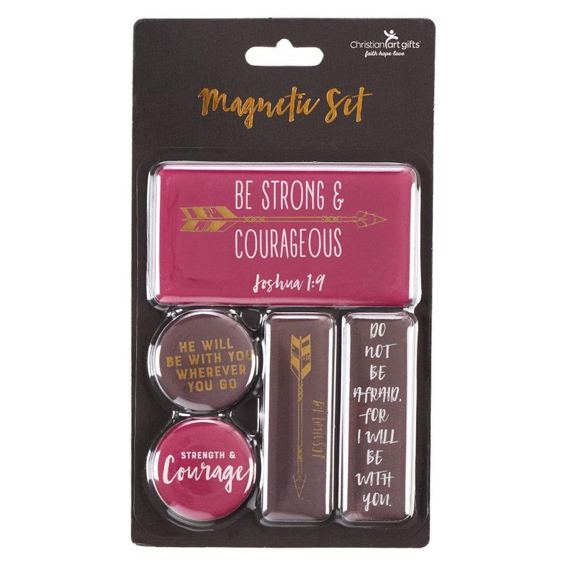 Be Strong & Courageous - Joshua 1:9 Magnet Set.