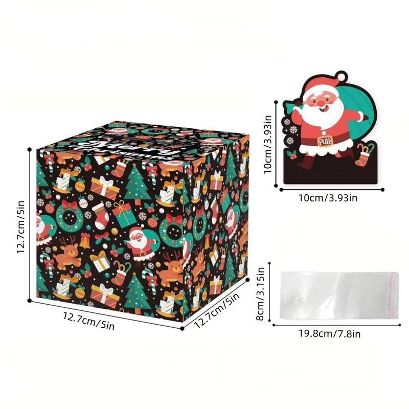 Christmas Money Pumping Box, 1 Count Christmas Surprise Money Gift Box, Festive & Party Supplies for Home Party