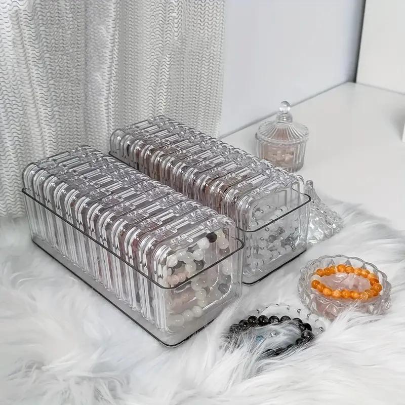 Clear Jewelry Storage Box Set, 14pcs set Including 1 Large Box & 13 Small Boxes, Jewelry Organizer for Bracelet, Necklace, Earrings, Home Organizer