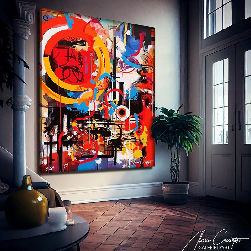 Modern Wall Art Large, Above Bed Decor, Oversized Wall Art, Extra Large Wall Art Abstract, Modern Art Canvas Painting, Abstract Art Canvas