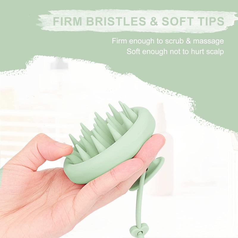 AIMIKE Scalp Massager Shampoo Brush, 100% Soft Silicone Scalp Scrubber, Scalp Exfoliator Brush for Dandruff Removal, Scalp Massager for Hair Growth, Wet Dry Hair Massager Shampoo Brush