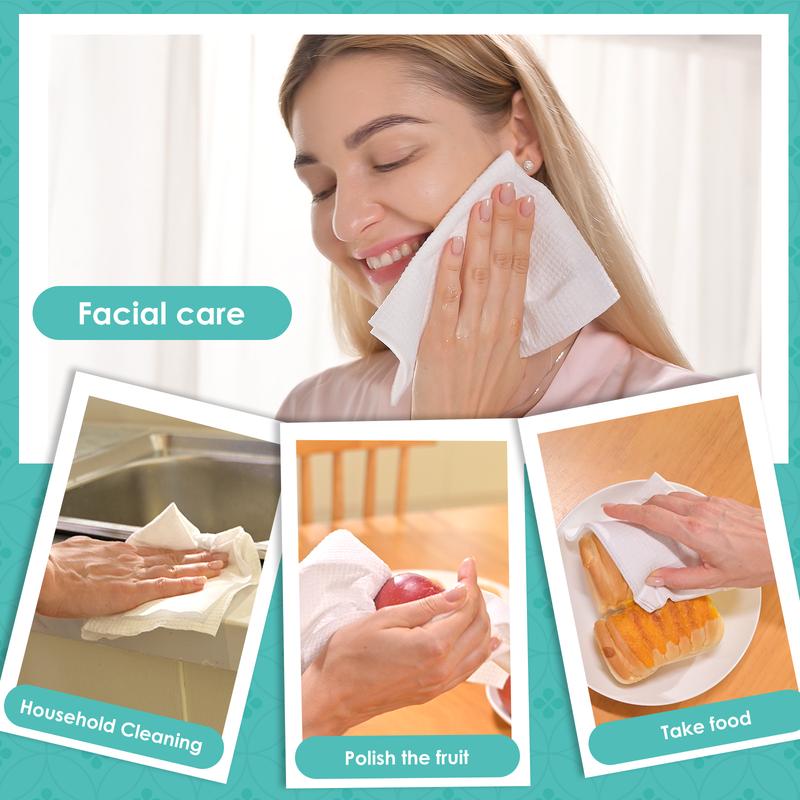 Single Use Facial Towels Daily Use Super-thick Disposable and Cloud-Soft Portable Wash Cloths