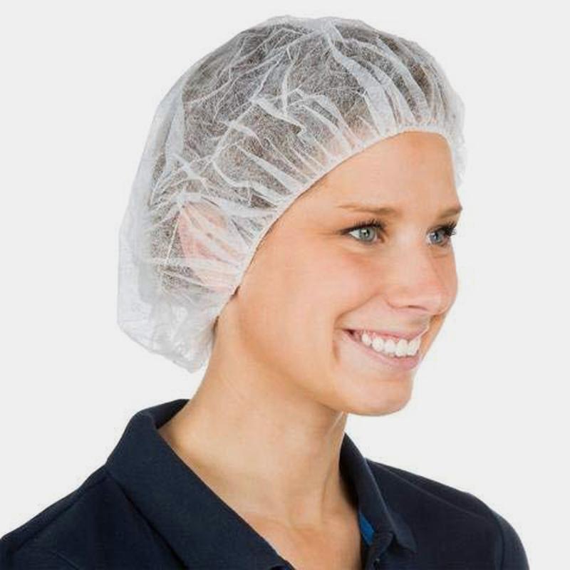 G & F Products 13040-100 Disposable Bouffant Caps Hair Net, Spun-Bonded Polypropylene, Non-Woven, Medical, Labs, Nurse, Tattoo, Food Service, Health, Hospital, White, 100 Sleeve Pack