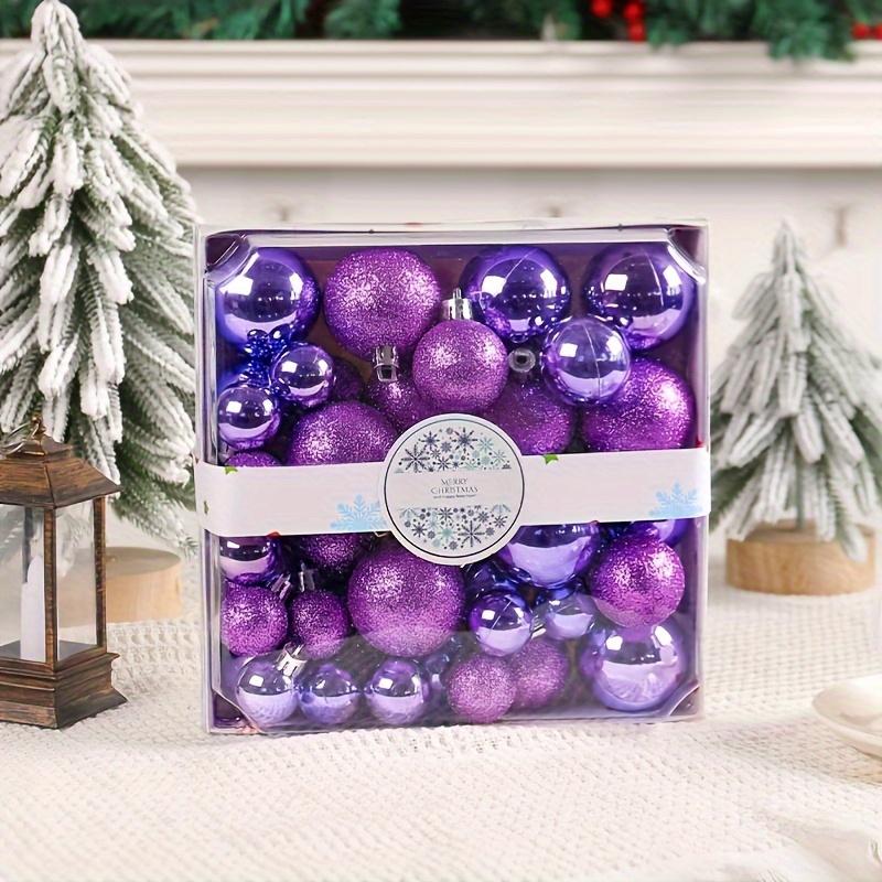 44pcs Christmas Tree Ornament Set - Festive Ball Decorations for Holiday Home & Party Decor, No Battery Needed