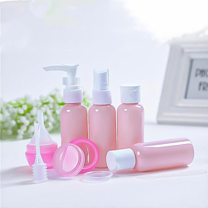 Travel Bottles, 1 Set Plastic Bottle, Spray Bottle, Travel Skincare Bottles for Lotion, Shampoo, Cream. Cosmetic Bottles