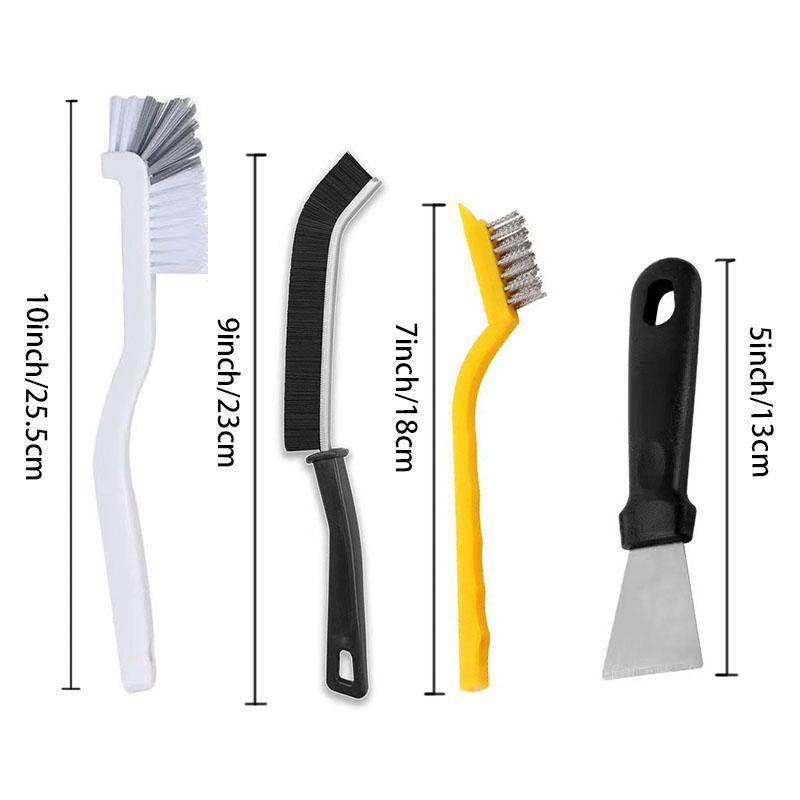 Crevice Cleaning Brush Set, 11pcs set Multifunctional Hard Bristle Cleaning Brush, Household Cleaning Tool for Kitchen, Bathroom, Corner