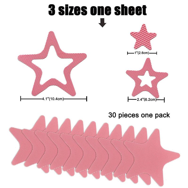 Star Pattern Bathtub Sticker, 30pcs set Self-adhesive & Removable Bathtub Sticker, Waterproof & Non-slip Bathtub Sticker for Bathroom & Shower Room Decoration