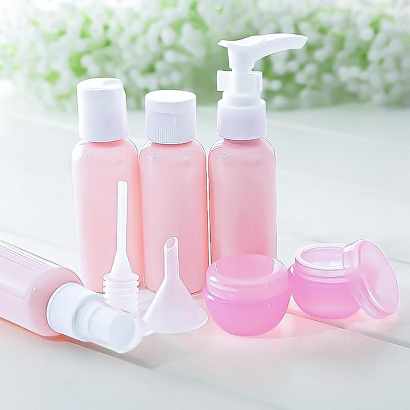 Travel Bottles, 1 Set Plastic Bottle, Spray Bottle, Travel Skincare Bottles for Lotion, Shampoo, Cream. Cosmetic Bottles