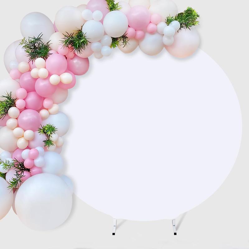 Round Backdrop Cover 6ft 6.5ft 7.2ft Circle Arch Backdrop Wedding Photo Photography Background Baby Bridal Shower Wall Decorations Banners Hand