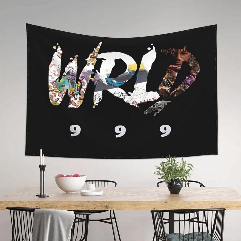 Juice Rapper 3x5Ft Flag Hip Hop Singer Tapestry for Wall Hanging Home Decorations Bedroom Living Room Indoor Outdoor Banner With 4 Brass Grommets