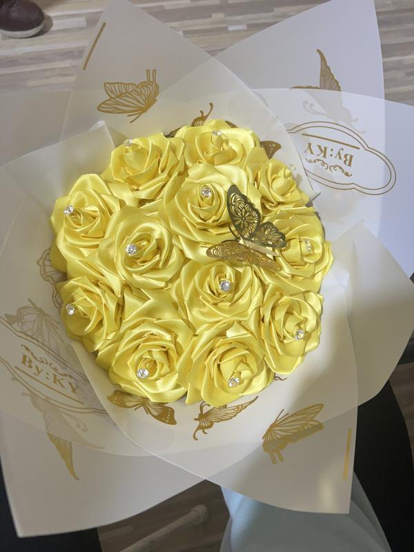 Yellow Forever Roses Flowers Rose Decorative