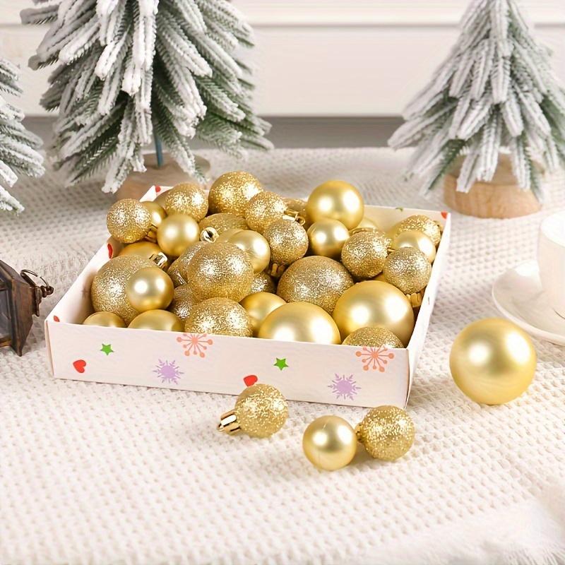 44pcs Christmas Tree Ornament Set - Festive Ball Decorations for Holiday Home & Party Decor, No Battery Needed