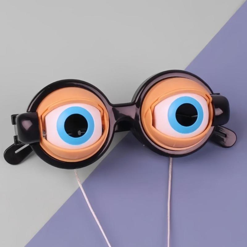 Cute Eye Design Glasses Toy, 1 Count Funny Eye Design Glasses Toy, Novelty Toy for Party, Cosplay, Fun Pranks for Birthday, Party Supplies