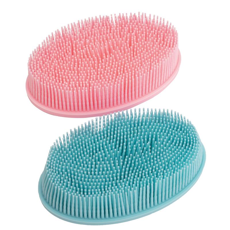 Silicone Body Scrubber, 2 Pack Exfoliating Bath Body Brush for Shower, Exfoliating Body Wash Scrubbers Exfoliator