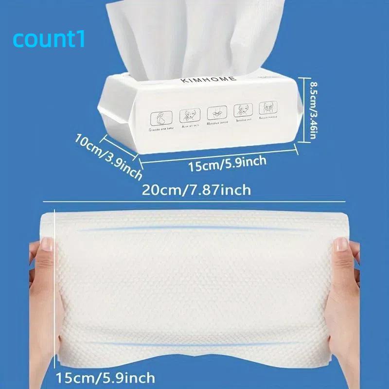 Disposable Face Towel, 100 Sheets pack Soft Multi-purpose Face Dry Towel, Bathroom Hotel Home Face Cleaning Tool, Home Supplies