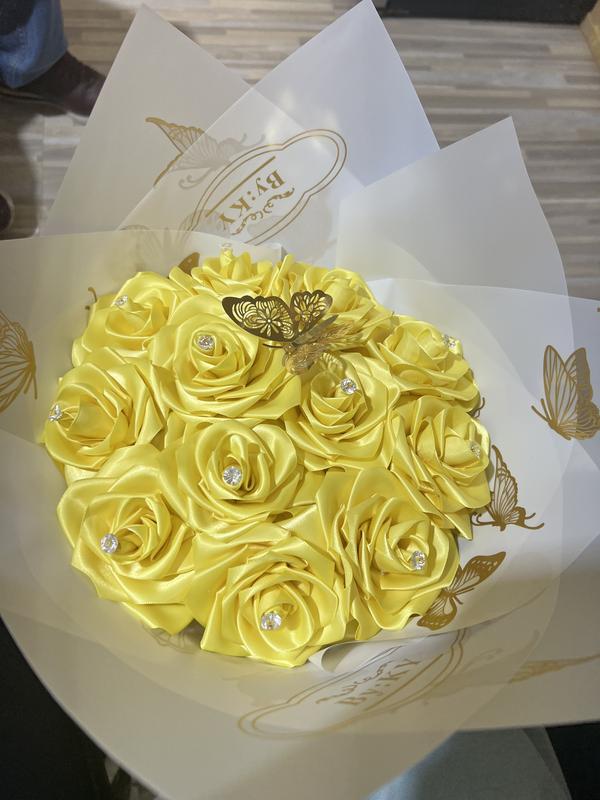 Yellow Forever Roses Flowers Rose Decorative