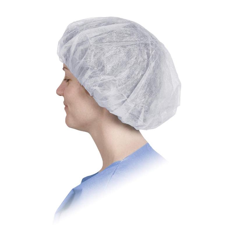 G & F Products 13040-100 Disposable Bouffant Caps Hair Net, Spun-Bonded Polypropylene, Non-Woven, Medical, Labs, Nurse, Tattoo, Food Service, Health, Hospital, White, 100 Sleeve Pack