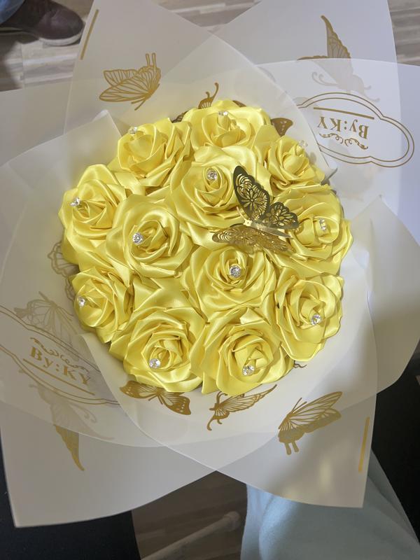 Yellow Forever Roses Flowers Rose Decorative