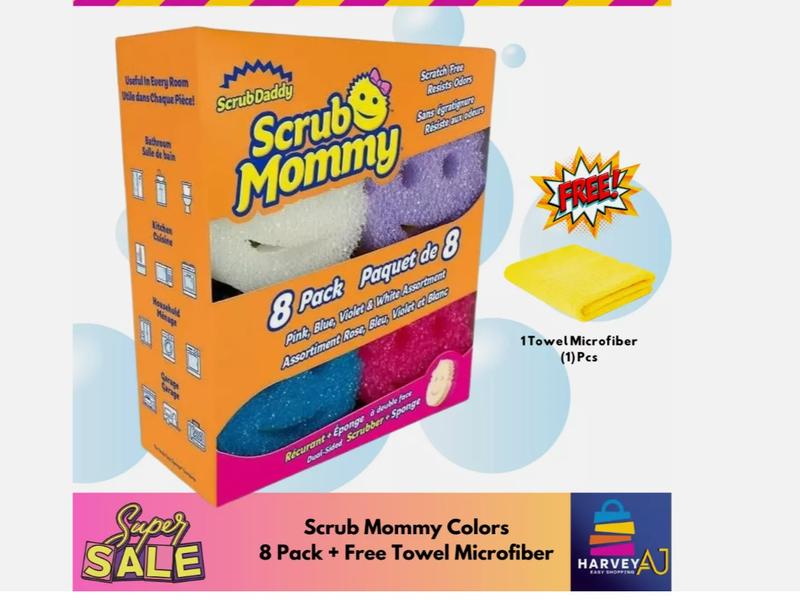 Scrub Daddy Set of 3 Multi-Color 4-Piece Sponge Gift Sets