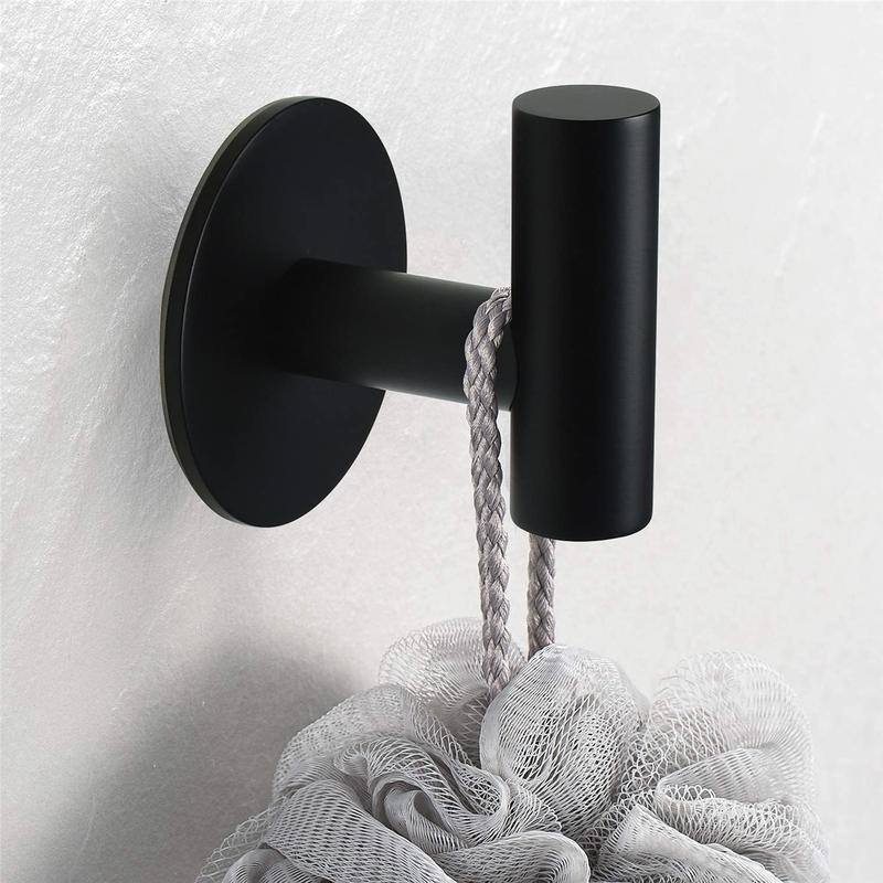 Adhesive Hooks, Heavy Duty Punch-free Wall Hooks, Stainless Steel Waterproof Shower Hooks, Multifunctional Wall Mounted Towel Hooks for Home Bathroom Bedroom Kitchen