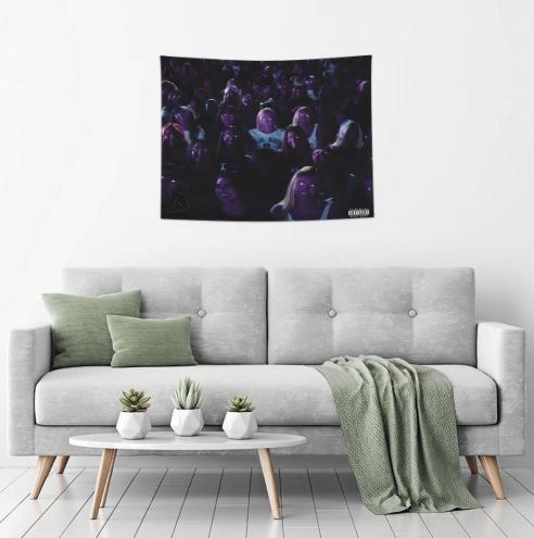 Lil-Uzi-Vert-Eterna gift colorfulBedroom 40*30inch tapestry wall tapestry Blanket Carpet home decoration  living room boys girls decoration college dormitory interesting tapestry