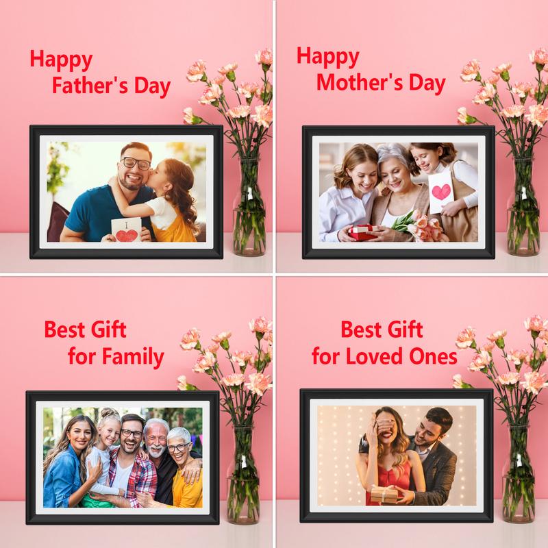 [Black Friday] Christmas Gift Smart Digital Photo Frame, 10.1-Inch WiFi Digital Picture Frame with 1280x800 IPS HD Touch Screen, 32GB Storage, Auto-Rotate, Wall Mountable, Easy Share Photos Videos via Free App from Anywhere