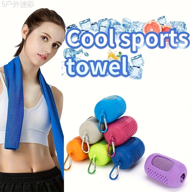 Quick-Drying Sports Towel with Cooling Ice Blanket and Storage Box for Outdoor Fitness and Camping