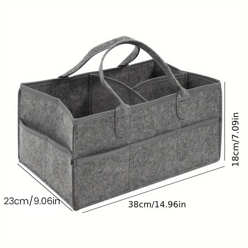 Autumn Winter Felt Storage Basket, Multi-purpose Diaper Caddy, Portable  Kids Nursery Storage Basket, Simple Durable Storage Basket for Home Outdoor