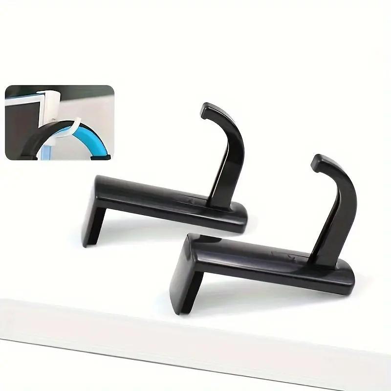 Headphone Hook Bracket, Sticky Wall Hook for Desk Internet Cafe Office Computer, Headphone Storage Hook for Home & Office