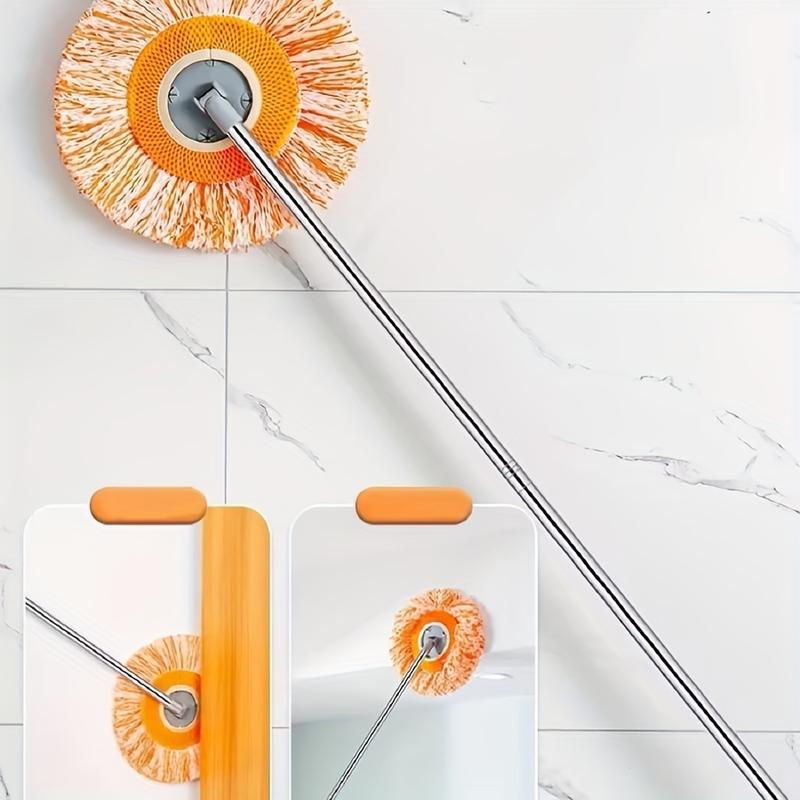 Ceiling Mop Set, 1 Set Including 1 Count LongPole & 1Counts Mop Heads, Dust Removal Mop,Flexible Rotating Floor Mop, Wet and Dry Dual-use Mop mop bucket sponge  mop mops