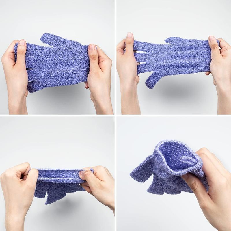 30 Count Exfoliating Gloves for Shower, 15 Colors Body Exfoliator Glove with Hanging Loop, Scrub Exfoliate Glove Mitt Bath Face Spa Hand Scrubber Wash Deep Scrubbing Dead Skin for Women Men Accessories Personal