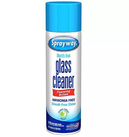 Glass Cleaner, 19 Oz Can, Pack 12