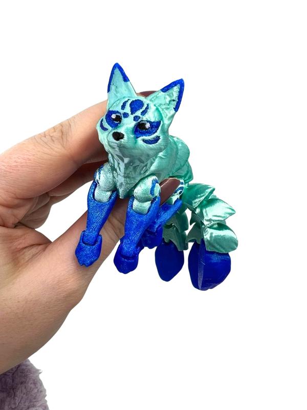 3d Printed Kitsune -Fox Figurine - Decoration Decor