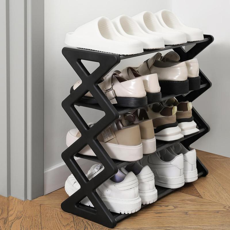 4-layer Shoe Storage Rack, 1 Count Durable Adjustable Shoe Organizer, Shoe Rack Organizer, Home Organizer for Entryway, Hallway, Bedroom, Living Room, Dorm