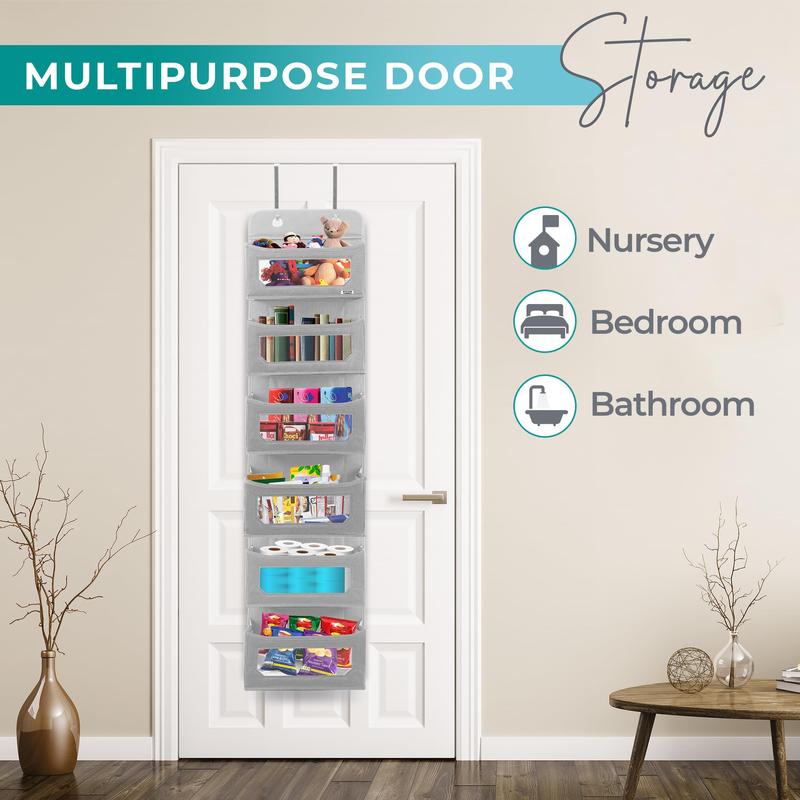 Home 6 Shelf Hanging Closet Organizers and Storage Organizer for Closet, RV Baby Kids Closet Door Organizers and Storage, Over The Door Organizer Nursery, Bedroom