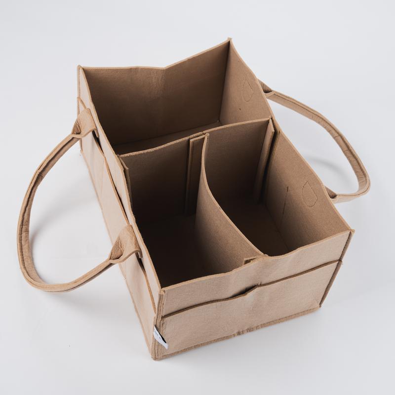 Maximize Versatility with Felt Storage Caddy's Removable Insert and 8 External Pockets - Home Organizers and Storage Boxes boo basket