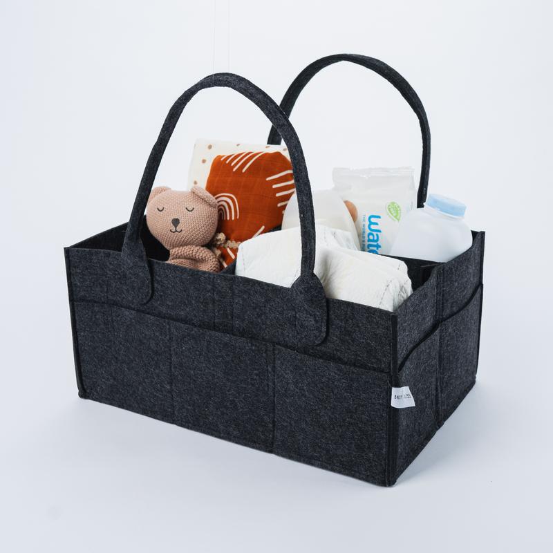 Maximize Versatility with Felt Storage Caddy's Removable Insert and 8 External Pockets - Home Organizers and Storage Boxes boo basket