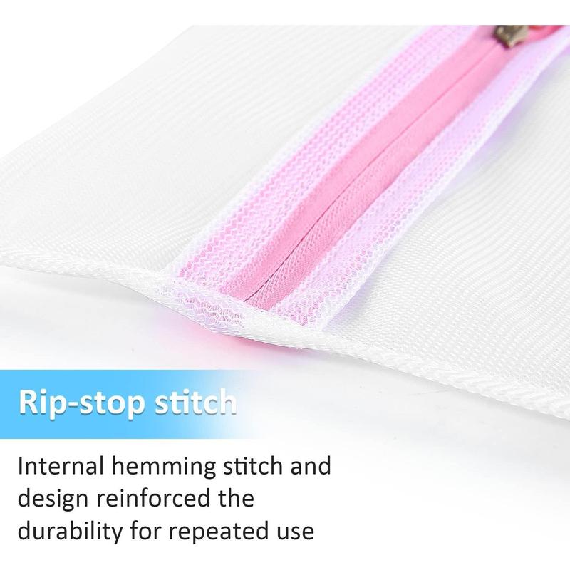 7Pcs Mesh Laundry Bags for Delicates with Premium Zipper, Travel Storage Organize Bag, Clothing Washing Bags for Laundry, Blouse, Bra, Hosiery, Stocking, Underwear, Lingerie