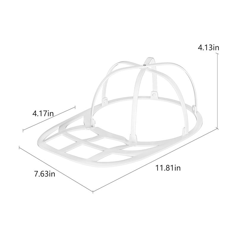 LONGD Hat Washer cage for Baseball Caps, Sturdy Cleaning Protector with Frame Cage and Laundry Bag, Washing Machine Safe Hat Cleaner and Organizer, Suitable for Adult and Kids' Caps - 1-Pack