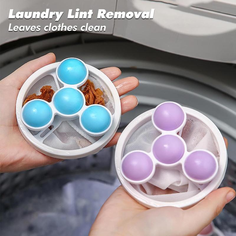 Shipping included 3 PCS Washing Machine Floating Filter Bag Gyro Balls,Fabric Softener Ball Dispenser for Washer,Reusable Fabric Softener Dispenser Drying Balls,Washing Sponge Household Substitute