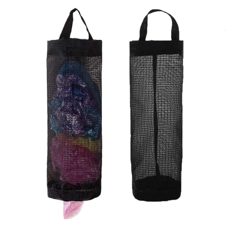 Mesh Hanging Plastic Bag Holder, Hangable Trash Bag Organizer Flash Sale Items, Mesh Hanging Storage Dispenser, Kitchen Organizer, Kitchen Utensils & Gadgets, Kitchen Accessories