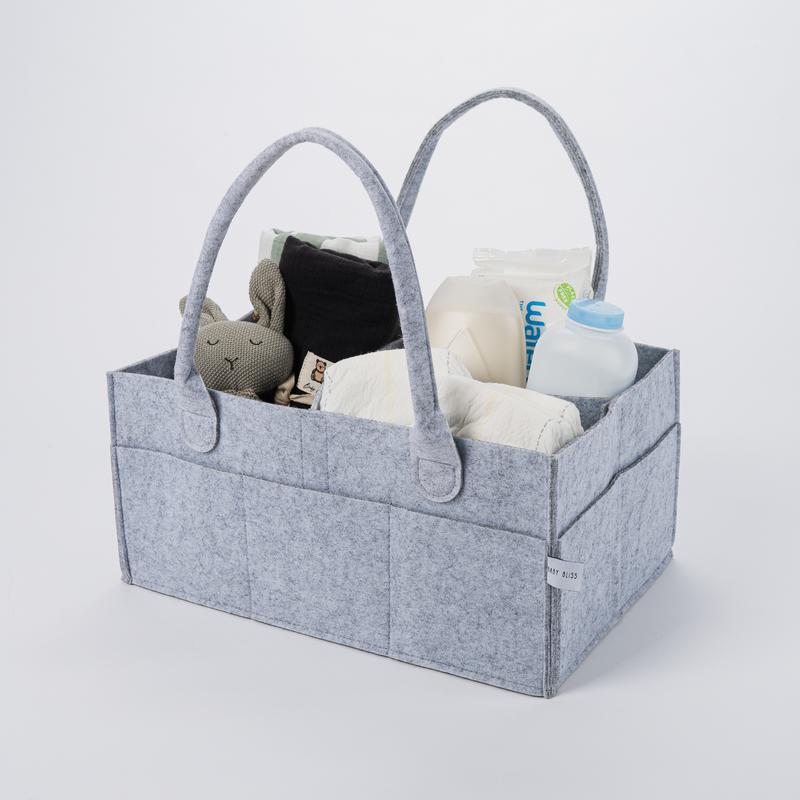 Maximize Versatility with Felt Storage Caddy's Removable Insert and 8 External Pockets - Home Organizers and Storage Boxes boo basket