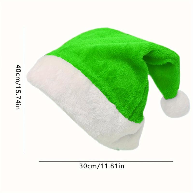 LED-Lit Christmas Santa Hat - Festive Red, Green, or Golden | Perfect for Holiday Parties & Gifts