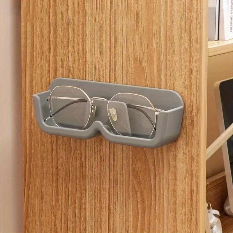 Wall Mounted Glasses Storage Rack, 1 Count Punch Free Glasses Holder, Space Saving Easy To Pick Up and Easy To Access Design Glasses Holder