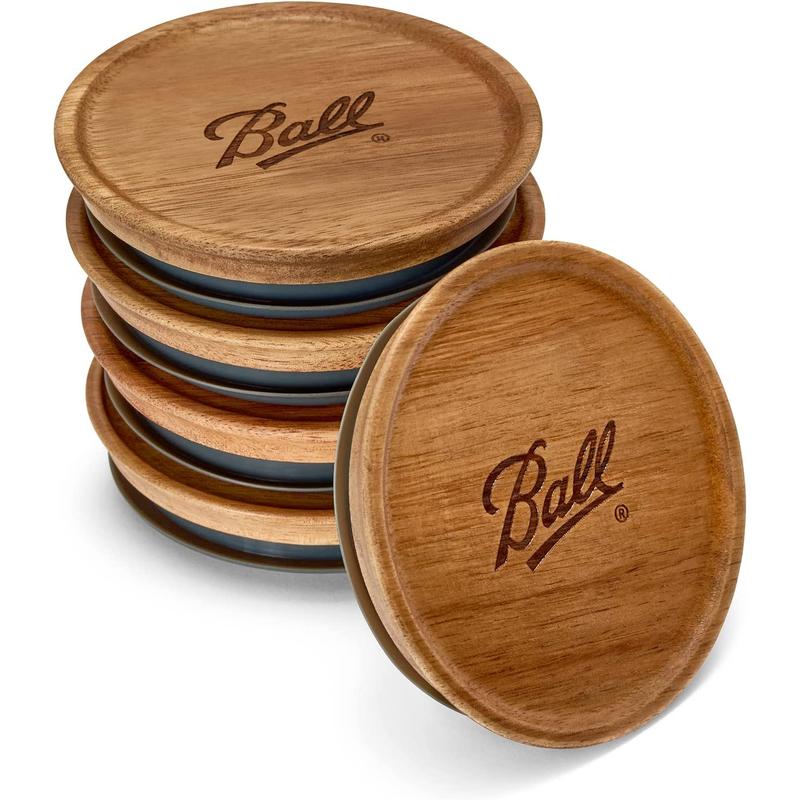 Ball Jar Wooden Storage Lids Ball