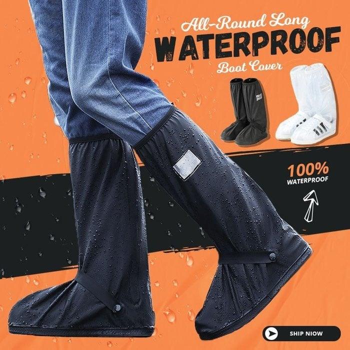 All-around waterproof boot covers, Thickened wear-resistant outdoor snowproof and rainproof boot covers